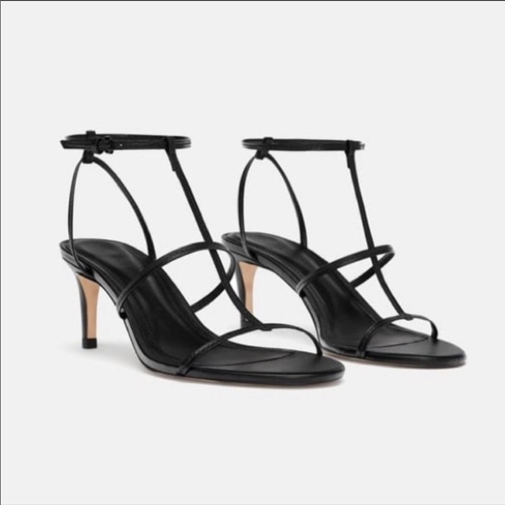 Zara SOLD OUT strappy minimalist heels - Picture 2 of 9